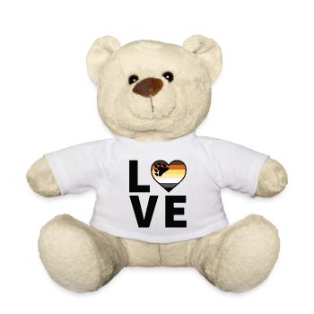 Heart - LGBTQIA Love Bear - Teddy Bear - white - Front