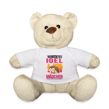 Verrücktes Igel Mädchen Stacheligel - Teddy - Weiß - Vorne