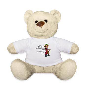 Geburtstagsshirt Pirat - 6 Geburtstag Junge - Teddy - Weiß - Vorne