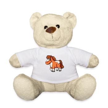 Shetlandpony Pferd - Teddy - Weiß - Vorne