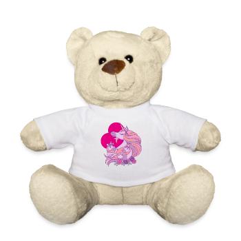 Maman Licorne avec Filles Licorne - Nounours - blanc - Devant