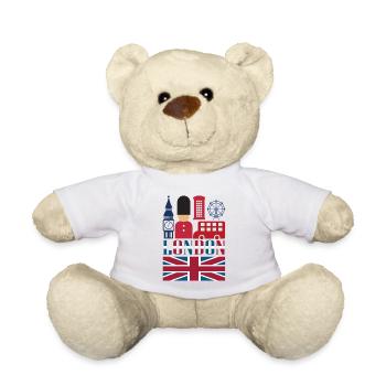 Londres - Nounours - blanc - Devant