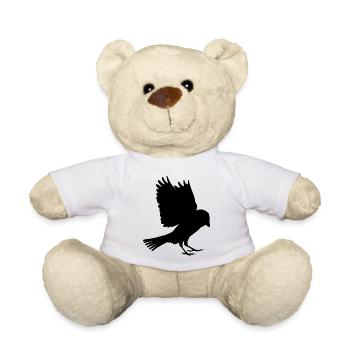 moineau noir - Nounours - blanc - Devant