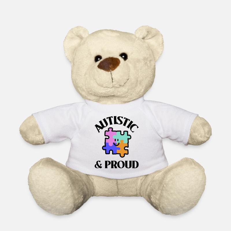 Autistic & Proud - Teddy - Weiß
