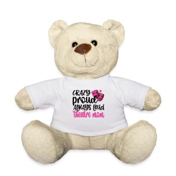 Fière maman de théâtre Acteur de théâtre maman - Nounours - blanc - Devant