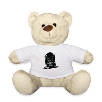 RIP To My Marriage 2022 Funny Gothic Aesthetic Par - Teddy Bear - white - Front
