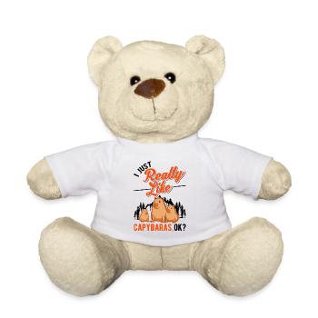 Capybara Cadeau Capybara Capibara - Nounours - blanc - Devant
