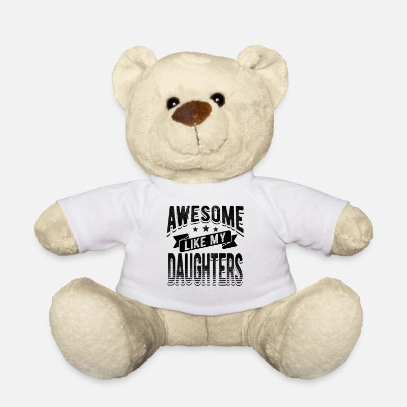 Eltern Mutter Vater von Töchtern Töchter - Teddy - Weiß