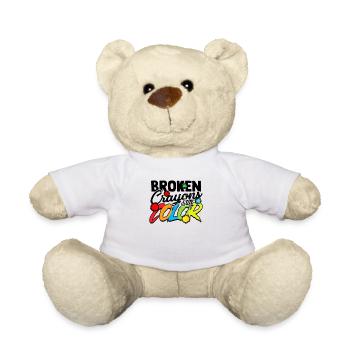 Broken crayons still color - Positivity ADHD Hope - Teddy Bear - white - Front