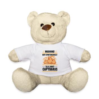 Capybara Wasserschwein Capibara - Teddy Bear - white - Front