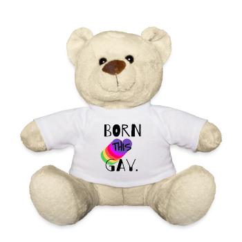 BORN THIS GAY - Teddy - Weiß - Vorne