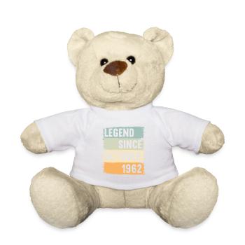 Born October 1962 60 years 60s 60th birthday - Teddy Bear - white - Front