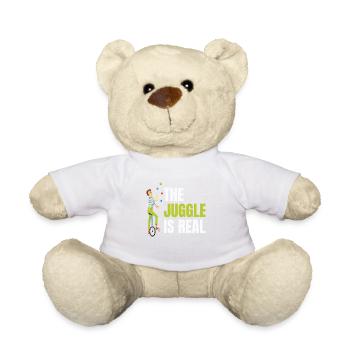 The Juggle is real for all circus enthusiasts - Teddy Bear - white - Front