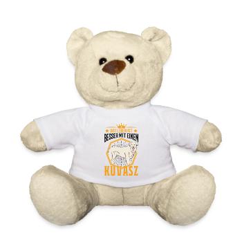 Das Leben ist besser mit einem Kuvasz - Teddy - Weiß - Vorne