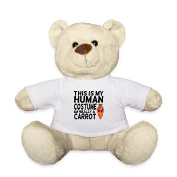 Karotten Spruch lustig - Teddy - Weiß - Vorne