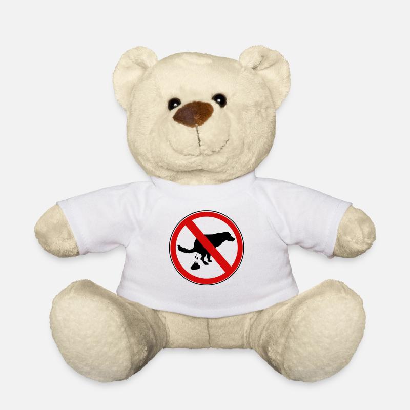 Panneau d’interdiction - Nounours - blanc