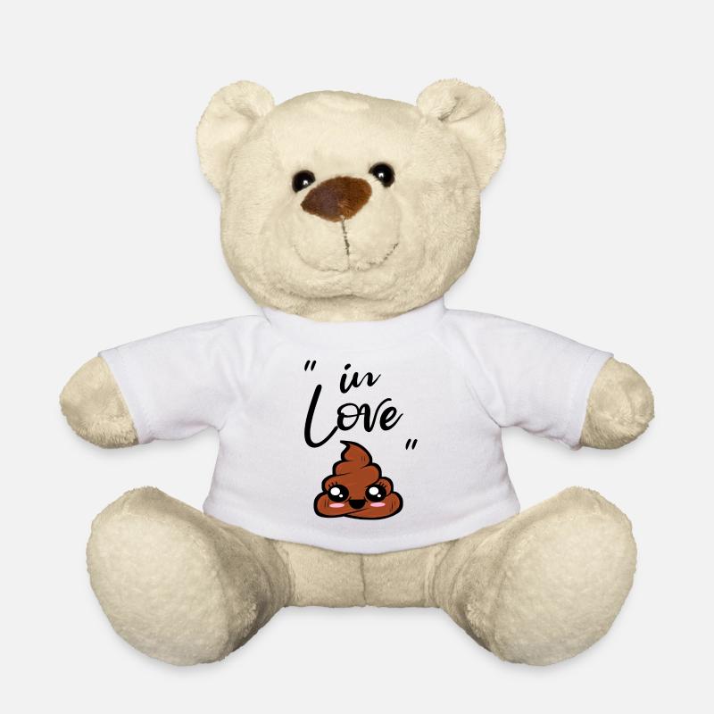 caca kawaii - Nounours - blanc