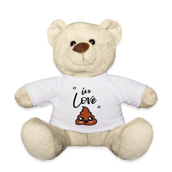 kawaii poop - Teddy Bear - white - Front