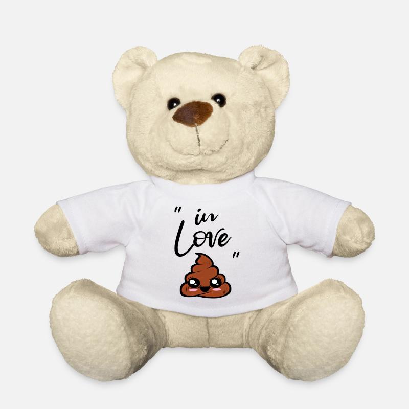kawaii poop - Teddy - Weiß