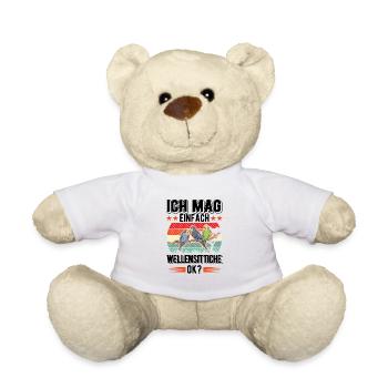 Ich mag einfach Wellensittiche Welli - Teddy - Weiß - Vorne