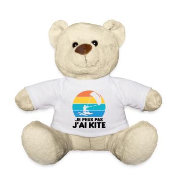 Je Peux Pas J'ai Kite Cadeau Humour - Nounours - blanc - Devant