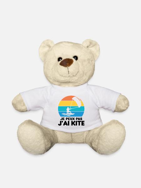 Je Peux Pas J'ai Kite Cadeau Humour - Nounours - blanc