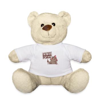 Katze Grammatik Apostroph Englische Grammatik - Teddy - Weiß - Vorne