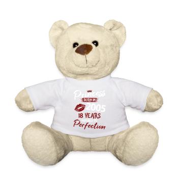 18th birthday 18 years perfection Princess 2005 - Teddy Bear - white - Front