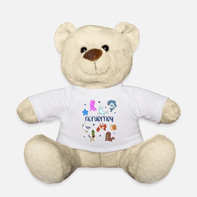 Süße Tiere in Norderney - Teddy - Weiß