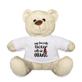 Boxe Tante Coffret Cadeau Tante Par Boxer Fière Tante - Nounours - blanc - Devant