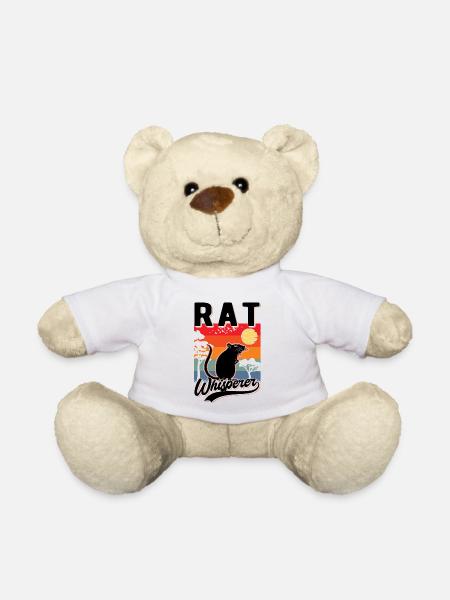 Rattenflüsterer Ratte Geschenk - Teddy - Weiß