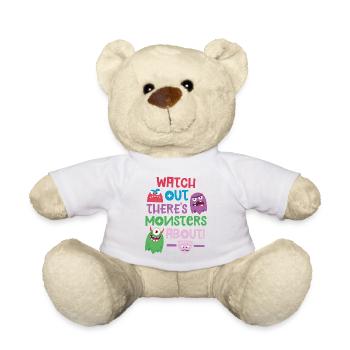 Attention, il y a Monsters à propos de - Nounours - blanc - Devant