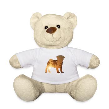 Sommerstrand - Mops - Teddy - Weiß - Vorne