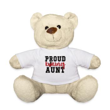 Boxe Tante Fière Boxe Tante Par Boxer Tante Cadeau - Nounours - blanc - Devant