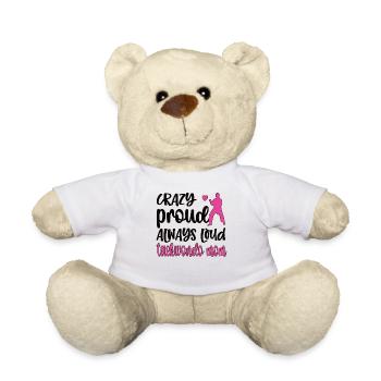 Taekwondo Maman Taekwondo Mère Taekwondo Fighter - Nounours - blanc - Devant