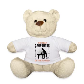 Carpenter Profession Carpenter Craftsman Gift - Teddy Bear - white - Front