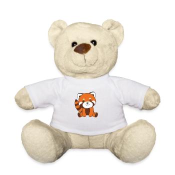 Panda roux animaux mignons pour enfants Kawaii - Nounours - blanc - Devant