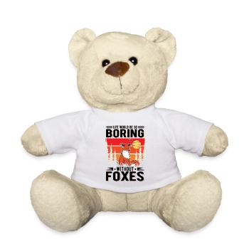 La vie serait si ennuyeuse sans Foxes Fuchs - Nounours - blanc - Devant