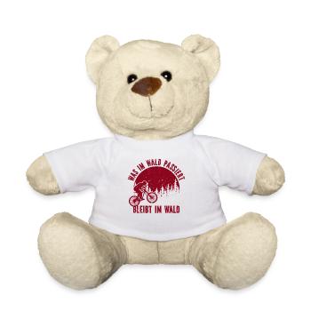 Mountain Bike Forest Trail Forest Trail Biker Downhill - Teddy Bear - white - Front