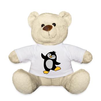 Joyeux pingouin mignon dansant - Nounours - blanc - Devant