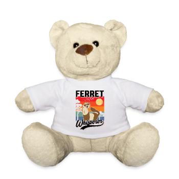 Frettchen Flüsterer Ferret Whisperer - Nounours - blanc - Devant