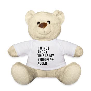Ich Bin Nicht Böse, Mein Äthiopischer Akzent - Teddy - Weiß - Vorne