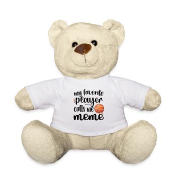Meme Grandma Of Basketball Player Basketball Meme - Teddy Bear - white - Front
