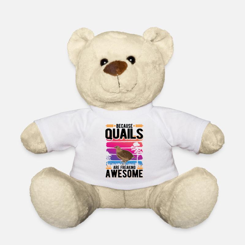 Parce que les cailles sont des cailles géniales - Nounours - blanc