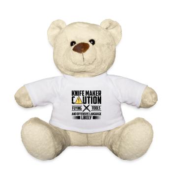 Knifemaking Knife Making Bladesmith Smithing Knife - Teddy Bear - white - Front