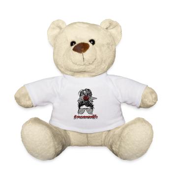 Motorsport-Mutter Racing Mama Von Rennfahrer Mama - Teddy - Weiß - Vorne