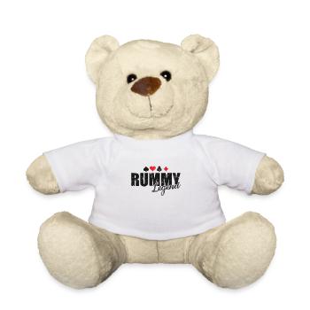 Rummy Legend Hobby Kartenspiel Romme - Teddy - Weiß - Vorne