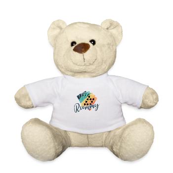 Rummy Hobby Kartenspiel Romme Spielkarten - Teddy - Weiß - Vorne