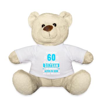 Seltsam im gleichen Alter wie alte 60. Geburtstag - Teddy - Weiß - Vorne
