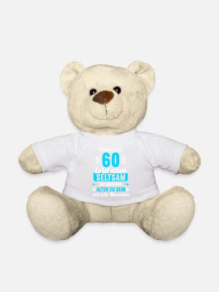 Seltsam im gleichen Alter wie alte 60. Geburtstag - Teddy - Weiß